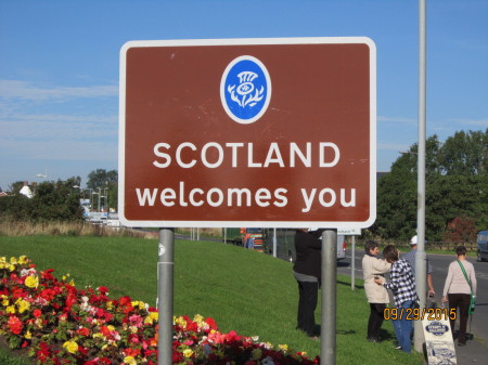 Entering Scotland