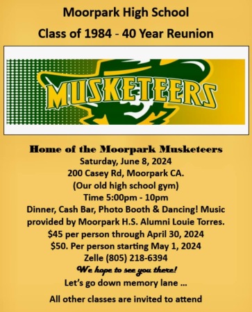 Moorpark High School Class of 84 Reunion
