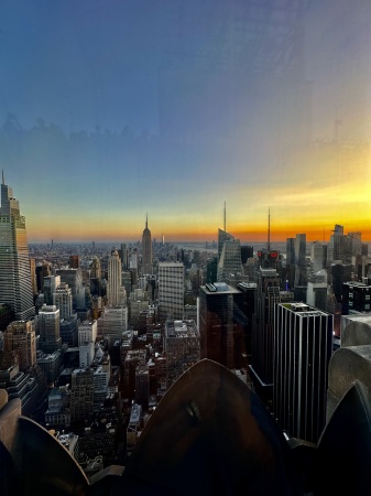 Sunset from top of the Roc in NYC