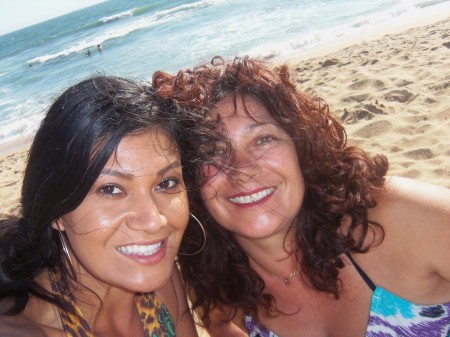 Me and my daughter Marlene at the beach 2012