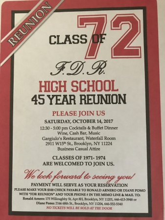 Anna Pisano's album, FDR Reunion Classes 1971-1974!