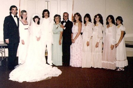 1980- at our uncle's wedding 