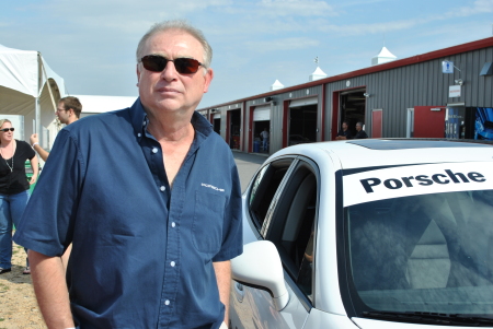 Henry with the Porsche Club at the speed way track!