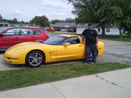 Joe, My son,  and his corvette