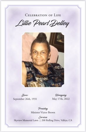 Rest In Heaven, Lillie Pearl Mills - Delley 😇