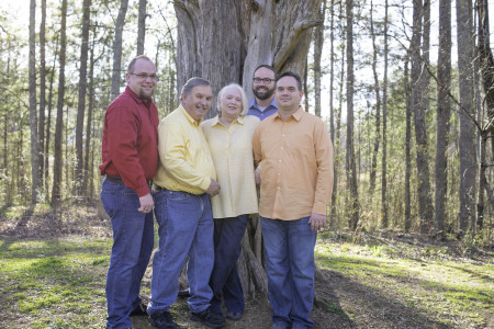 Wife Susan with David, Ed & Glenn