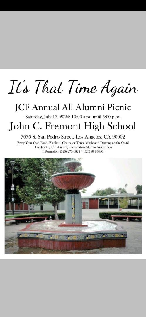 Fremont High School 100th Year Reunion All Classes