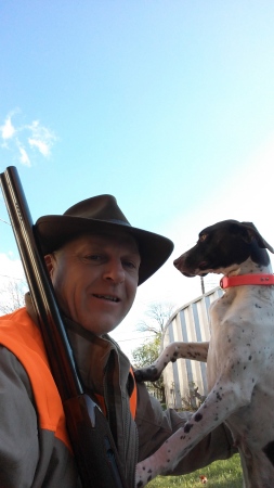 My Dog and me after a Bird Hunt