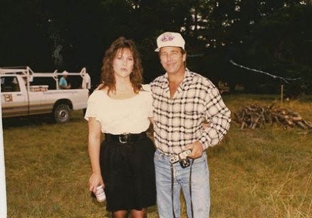 With Beau Bridges Bear Valley, CA 1988