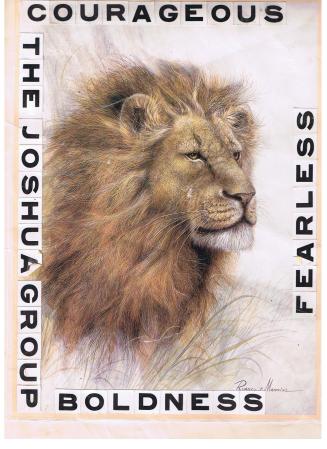 THIS POSTER REPRESENTS MY BUSINESS MODEL. THE JOSHUA GENERATION. " BOLDNESS, FEARLESS & COURAGEOUS "