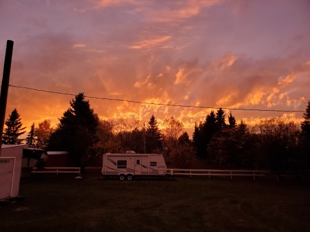 Sunset Alberta Therien Lake