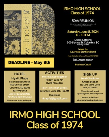 Irmo High School 50th Reunion