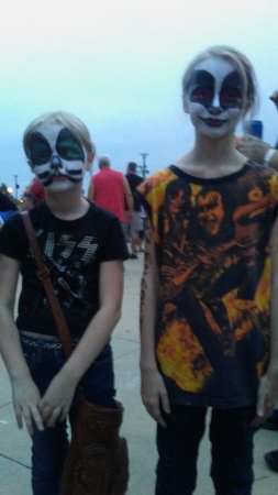 Daughter's at KISS concert in Aurora IL. 2017.