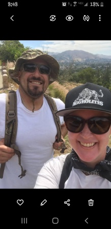 Roman and Michelle hiking in San Luis Obispo