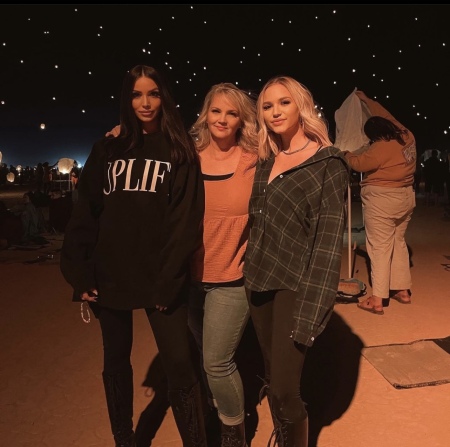 My girls and I at the lantern Rise festival 