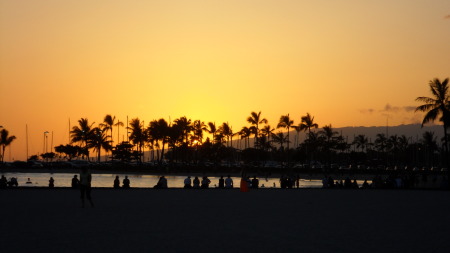 Sun Set In Hawaii