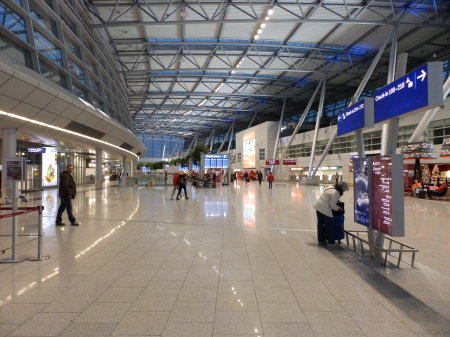 Airport terminal in Dusseldorf