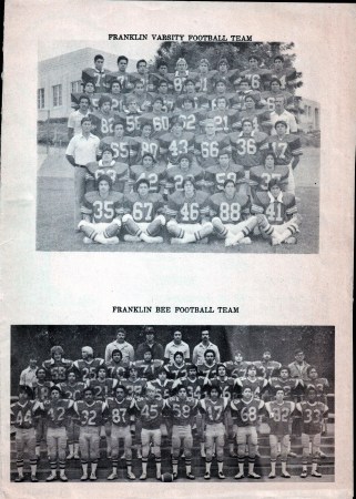 1978 Wilson and Franklin Football program