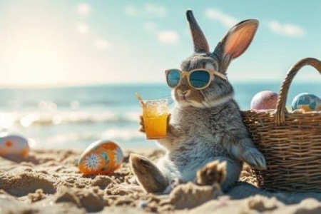 Easter Beach Bunny