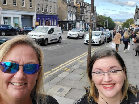 My sister and I in Edinburgh, Scotland 