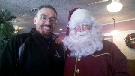 Me and Santa at Mrs. Knotts Diner