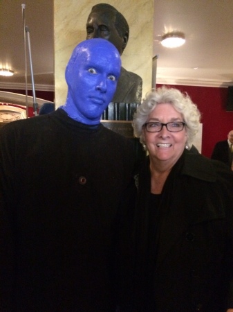 Me with one of the Blue Men.