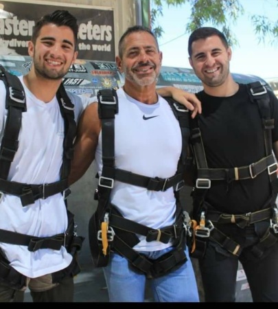 Skydiving with my sons