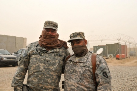 G2 Warrant Officers Basra Iraq sandstorm 