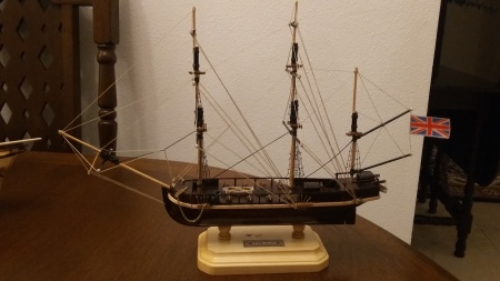HMS Beagle Wooden Model Finished
