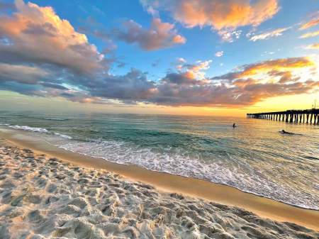 Sunset in Panama City Beach, FL. My new home.