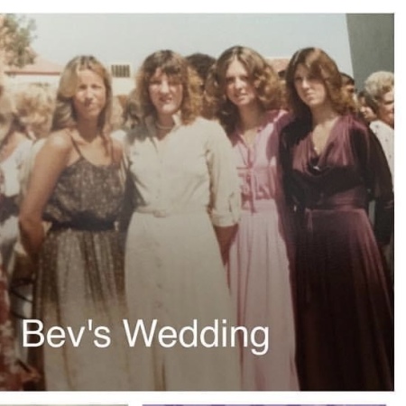 Wedding w/Joann F, Sybil H, and Debbie T. 1979