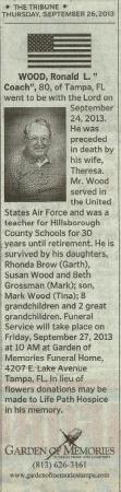 2013 Obit for Coach Wood