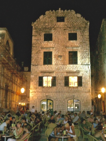 Dubrovnik at night: Croatia (former Yugoslavia