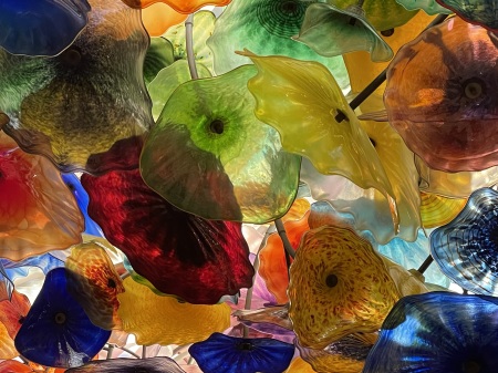 Chihuly Art Blossoms Display at Bellagio Hotel