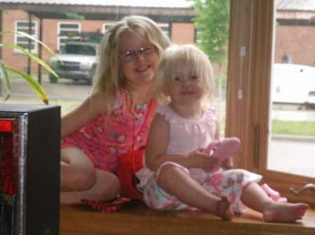 My granddaughters Abby and Chloe