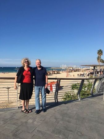 Nadine and me visiting our daughter in Tel Aviv