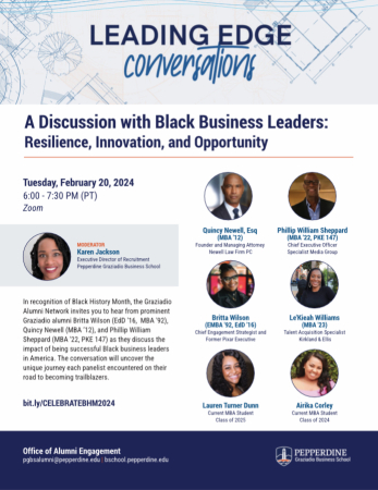 Black History Month Trailblazer Pepperdine UN