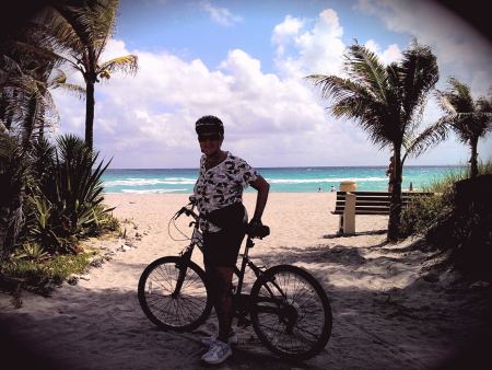 Biking on the trails, Dania Beach, Florida