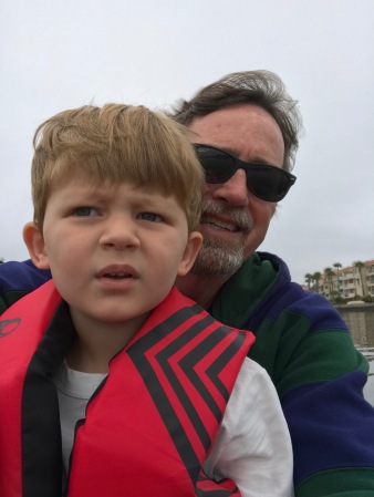 Kayaking with grandson 2018