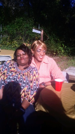 At the cookout with my cousin