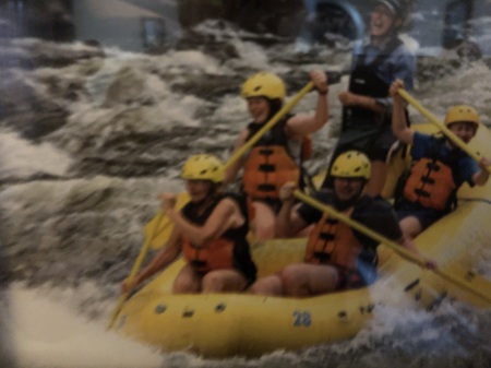 White water rafting with grand kids 