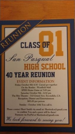 Sheri Smith's album, San Pasqual High School Reunion