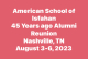 American School of Isfahan  reunion event on Aug 3, 2023 image