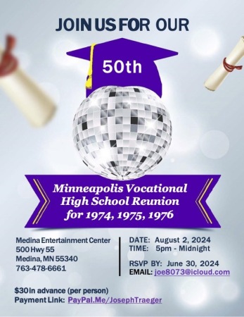 50th Minneapolis Vocational Reunion 74-75-76