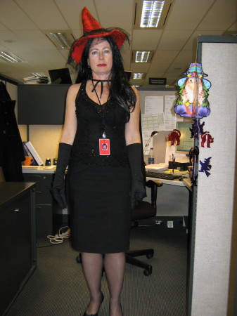 dressed for Halloween at work 2011