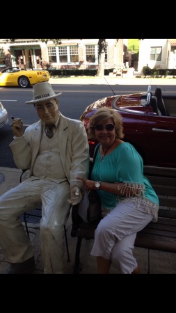 Susan outside Ohio Club, Hot Springs Arkansas 