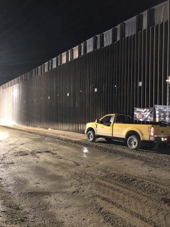 U.S. Border fence construction in Arizona 2019