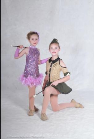 Our granddaughters doing baton.