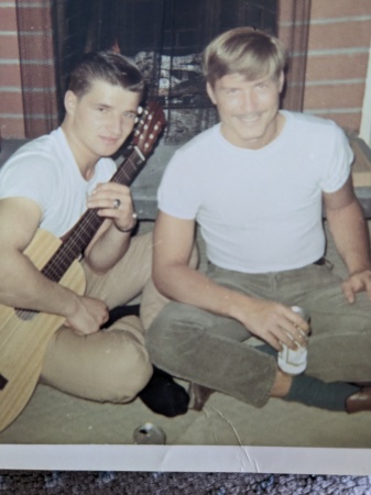 My brother-in-law to be (Joe)and I ( 1969