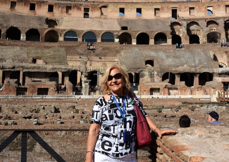 Nellie Burciaga in Rome, Italy.